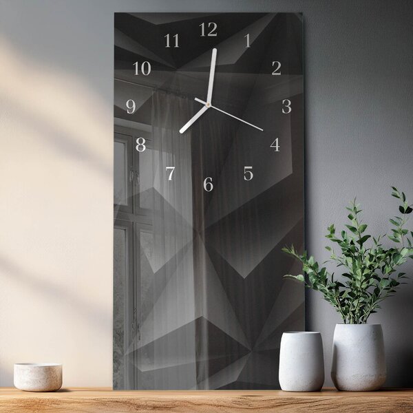 Skleněné hodiny vertikální Vzor zsppb-30x60-00058352