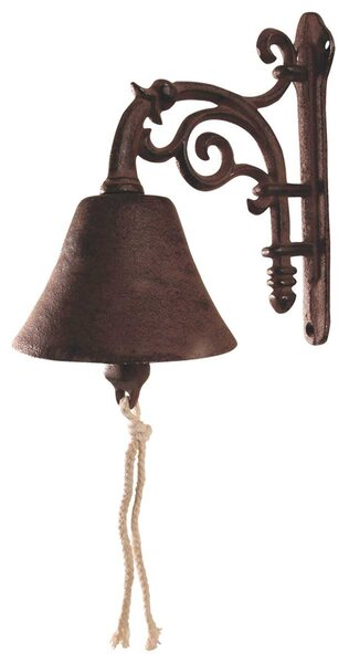 Zahradní zvonek Vilma, 20x19 cm, litina, hnědá BT