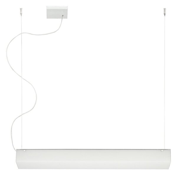 Linea Light 90308 Gluèd_PB, závěsné svítidlo, 29W LED 3000K, bílé sklo, délka 97,8cm