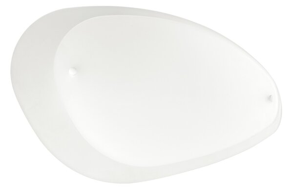Linea Light 90315 Moledro_W, nástěnné svítidlo ze dvou plátů bílého skla, 2x46W E27, 43x26cm