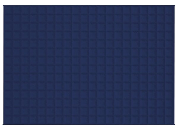 Zátěžová deka modrá 140 x 200 cm 6 kg textil