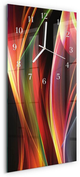 Skleněné hodiny vertikální Abstrakce zsppb-30x60-00085926