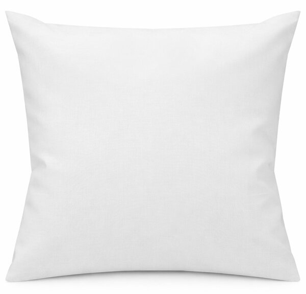 BAVLNĚNÝ POVLAK NA POLŠTÁŘ SMOOTH 40X40 CM BÍLÁ