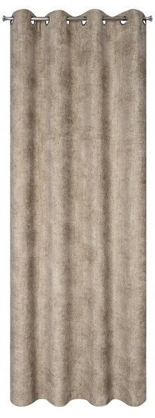ZATEMŇOVACÍ ZÁVĚS NA KROUŽCÍCH ALETA 135X250 CM BÉŽOVÁ