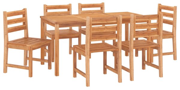7dílný zahradní jídelní set masivní teakové dřevo