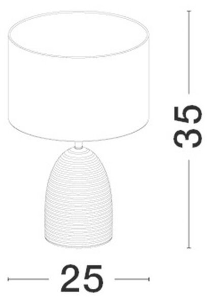 NOVA LUCE stolní lampa CHEMPO šedý beton a kov bílé stínidlo E27 1x12W 230V IP20 bez žárovky 9050166
