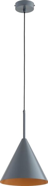 Lustr na lanku FABO 1xE27/15W/230V šedá