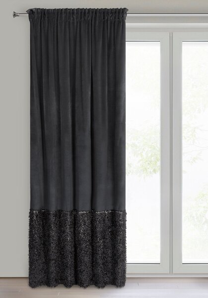 ZATEMŇOVACÍ ZÁVĚS NA PÁSCE MARION 2 140X270 CM ČERNÁ