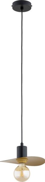 Lustr na lanku SAVANA 1xE27/15W/230V pr. 23 cm černá/zlatá