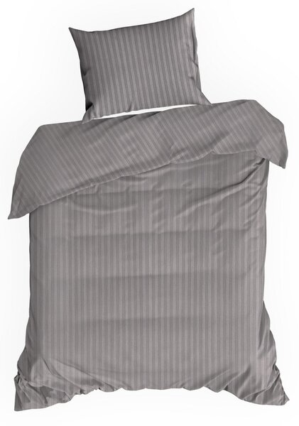 SATÉNOVÉ POVLEČENÍ VERA 200X220 CM, 2 KS 70X80 CM ŠEDÉ