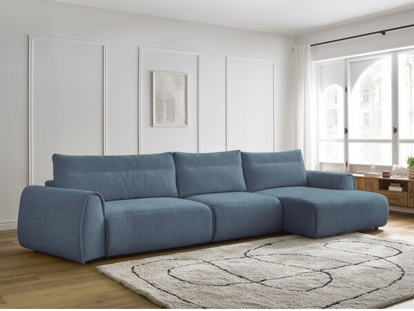 Modrá rohová pohovka Aden – Bobochic Paris