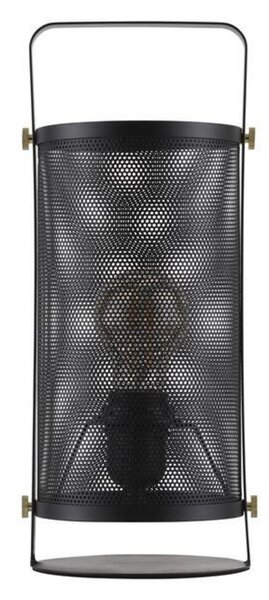 NOVA LUCE stolní lampa IAN matný černý kov E27 1x12W 230V bez žárovky IP20 9620131