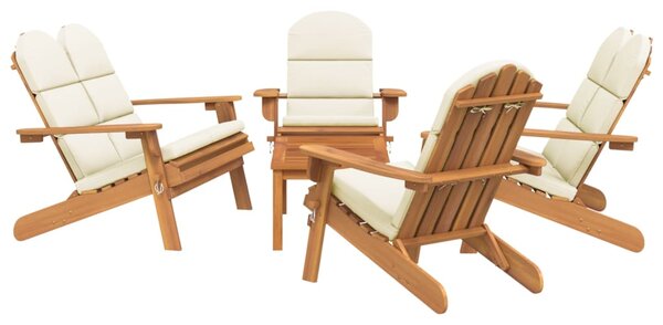 5dílná sada zahradního nábytku Adirondack masivní akácie
