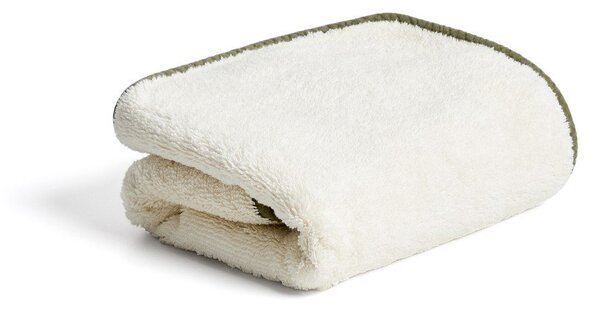 Bílý/zelený froté bavlněný ručník 50x90 cm Sedora – Kave Home
