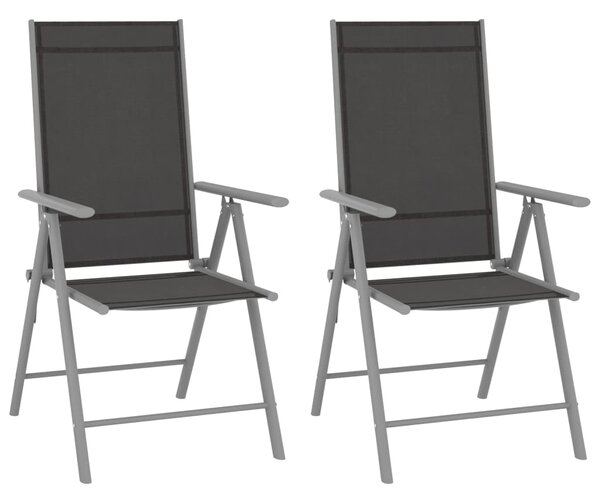 3dílný balkonový set hliník a textilen stříbrný