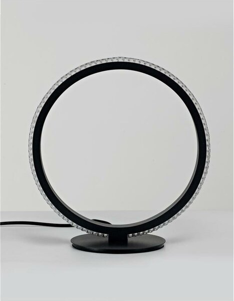 NOVA LUCE stolní lampa NAGER černý hliník a akryl LED 11W 230V 3000K IP20 9481095