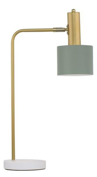 NOVA LUCE stolní lampa PAZ zlatý kov mentolové kovové stínidlo bílá základna E27 1x12W 230V IP20 bez žárovky 9426652