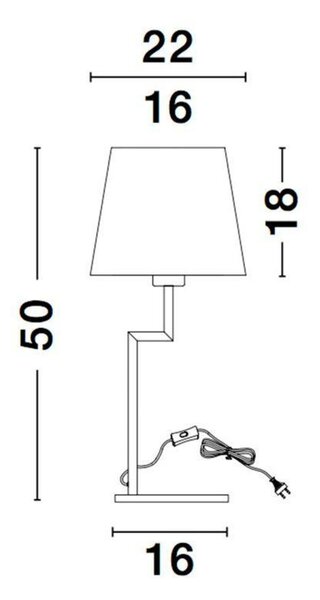 NOVA LUCE stolní lampa SAVONA černý hliník E27 1x12W 230V IP20 bez žárovky 9919152