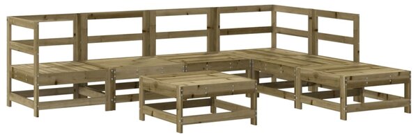 7dílná zahradní sedací souprava a podušky impregnovaná borovice