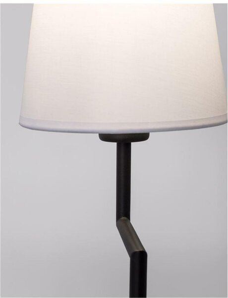 NOVA LUCE stolní lampa SAVONA černý hliník E27 1x12W 230V IP20 bez žárovky 9919152