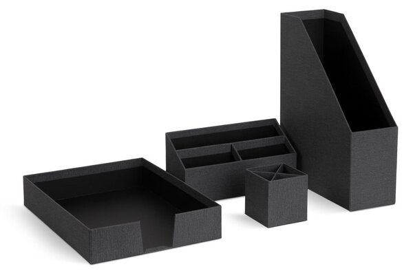 Kartonové organizéry v sadě 4 ks Hugo Canvas Paper Laminate – Bigso
