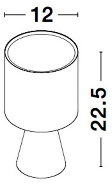 NOVA LUCE stolní lampa ZERO bílá sádra a bílé stínidlo E14 1x5W 230V IP20 bez žárovky 9577162