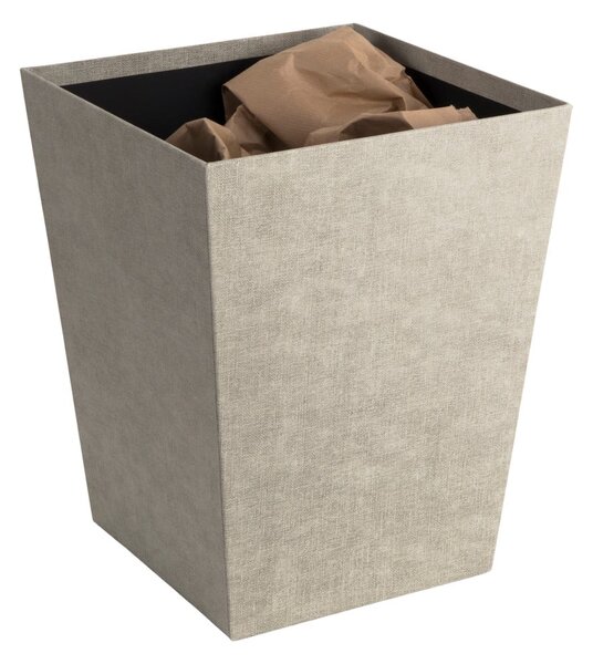 Béžový kancelářský odpadkový koš Sofia Canvas Paper Laminate – Bigso