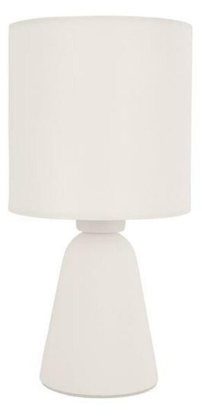NOVA LUCE stolní lampa ZERO bílá sádra a bílé stínidlo E14 1x5W 230V IP20 bez žárovky 9577162