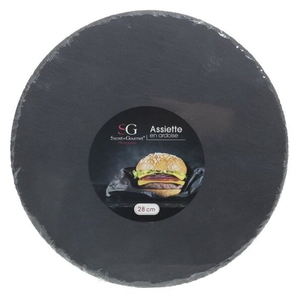 Servírovací podnos z břidlice Rock, (fi) 28 cm