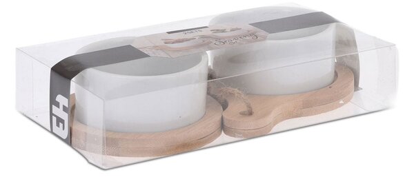 Porcelánová servírovací miska Bamboo 30x10x6 cm sada 2ks