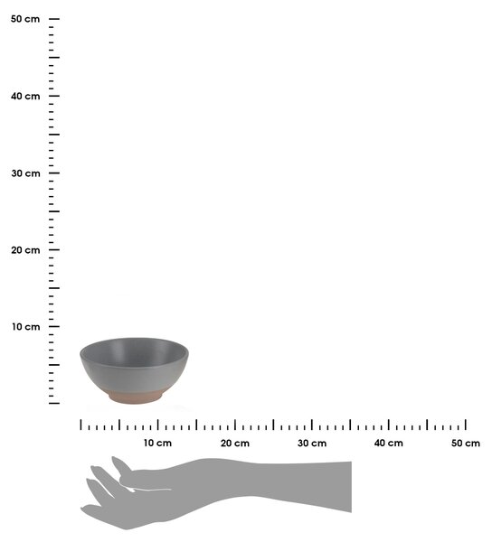 Kameninová miska Clay 350ml šedá