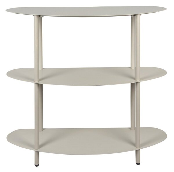 Šedý kovový regál 90x82x28 cm Riqueza – Leitmotiv