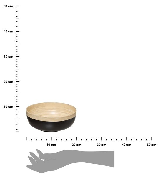 Dřevěná mísa Bamb 1500 ml černá