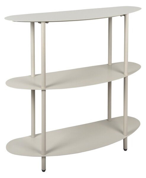 Šedý kovový regál 90x82x28 cm Riqueza – Leitmotiv