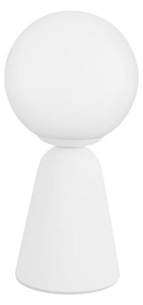 NOVA LUCE stolní lampa ZERO bílá sádra a opálové sklo G9 1x5W 230V IP20 bez žárovky 9577011