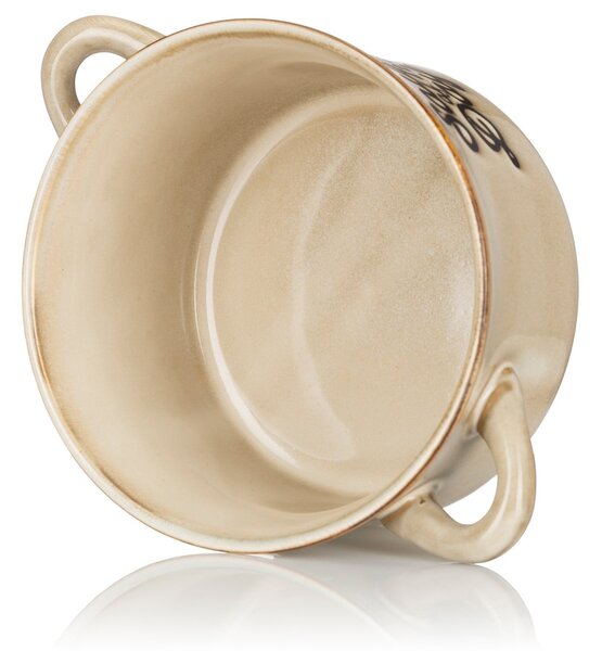 Kameninová miska na polévku Soup 500 ml béžová