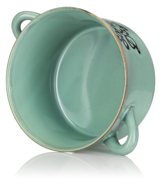 Kameninová miska na polévku Soup 500 ml zelená