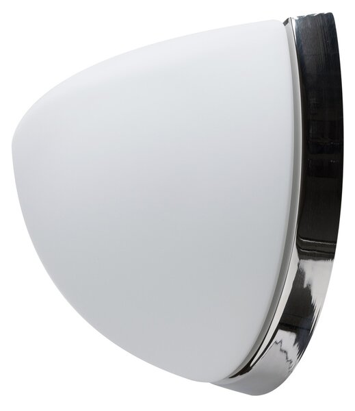 OSMONT NEL44554 NELA DL1 nástěnné skleněné svítidlo nerez leštěná / bílá IP43 60W E27