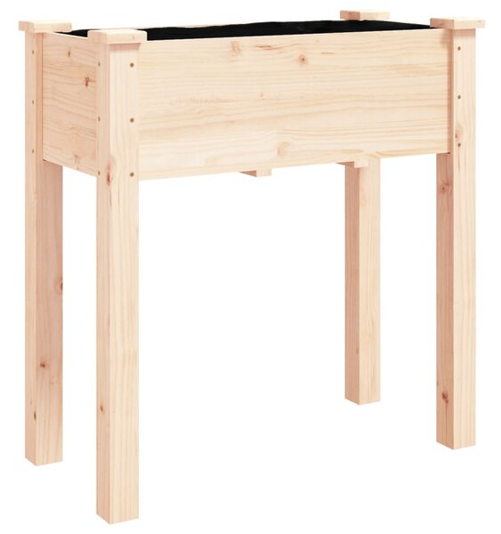 Truhlík na kolečkách s vložkou 71x37x80cm masivní jedlové dřevo