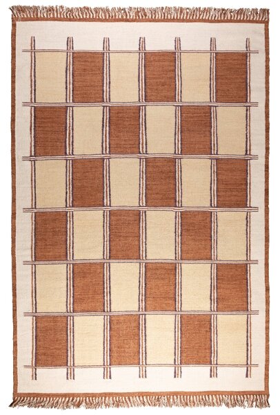 Hnědo-béžový bavlněný koberec DUTCHBONE GAMBIT 160 x 230 cm