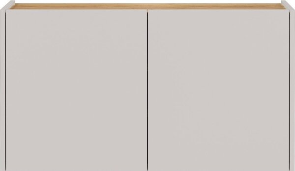 Krémová závěsná skříňka v dekoru dubu 93x52x29 cm Libbiano – Germania
