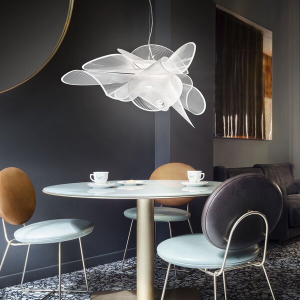 SLAMP ETOSL00WHT01T00LEDEU La Belle Étoile white large, závěsné designové svítidlo, 21W LED 2700K DIM, prům. 90cm