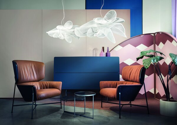 SLAMP ETOSL00WHT01T00LEDEU La Belle Étoile white large, závěsné designové svítidlo, 21W LED 2700K DIM, prům. 90cm