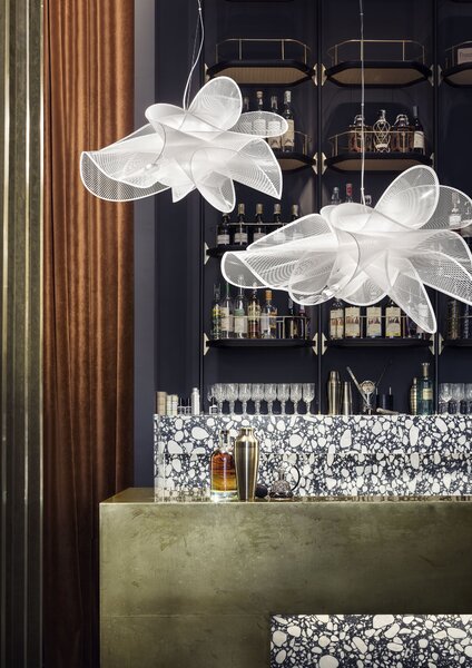 SLAMP ETOSS00WHT01T00LEDEU La Belle Étoile white small, závěsné designové svítidlo, 21W LED 2700K DIM, prům. 73cm