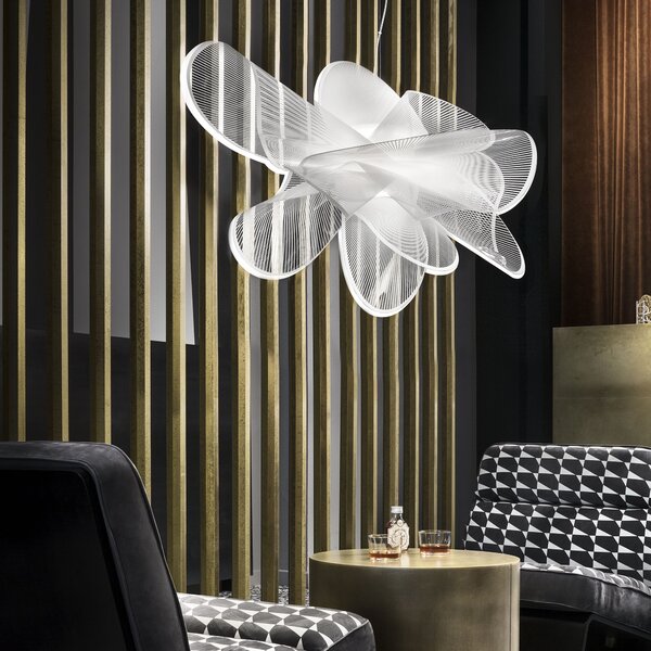 SLAMP ETOSS00WHT01T00LEDEU La Belle Étoile white small, závěsné designové svítidlo, 21W LED 2700K DIM, prům. 73cm