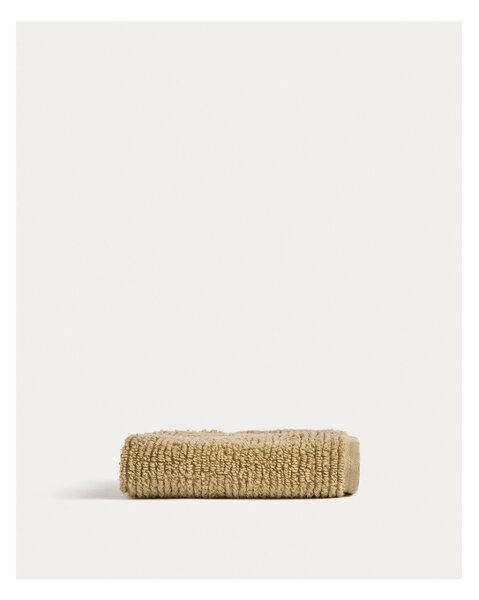Zelený froté bavlněný ručník 30x50 cm Olvira – Kave Home
