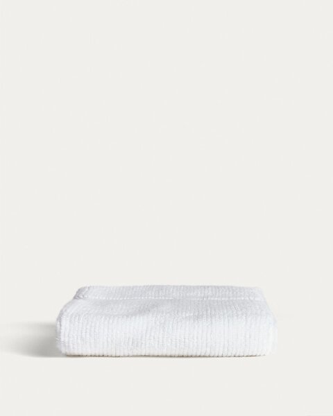 Bílý froté bavlněný ručník 50x90 cm Olvira – Kave Home