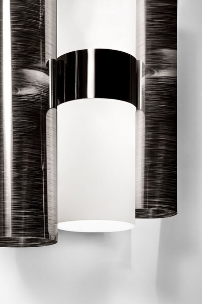 SLAMP LALWM00PWT00000NMTEU La Lollo Pewter applique, designové nástěnné svítidlo, 2x5W LED E14, výška 30cm