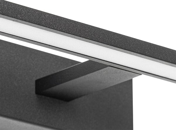 Moderní nástěnné svítidlo černé 62 cm vč. LED IP44 - Jerre