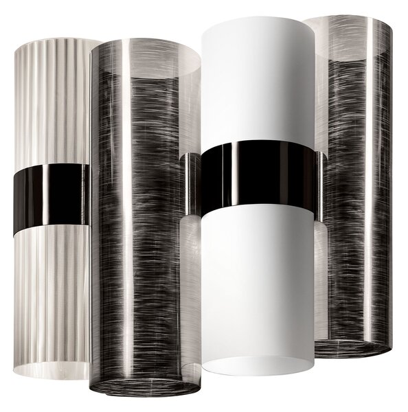 SLAMP LALWM00PWT00000NMTEU La Lollo Pewter applique, designové nástěnné svítidlo, 2x5W LED E14, výška 30cm